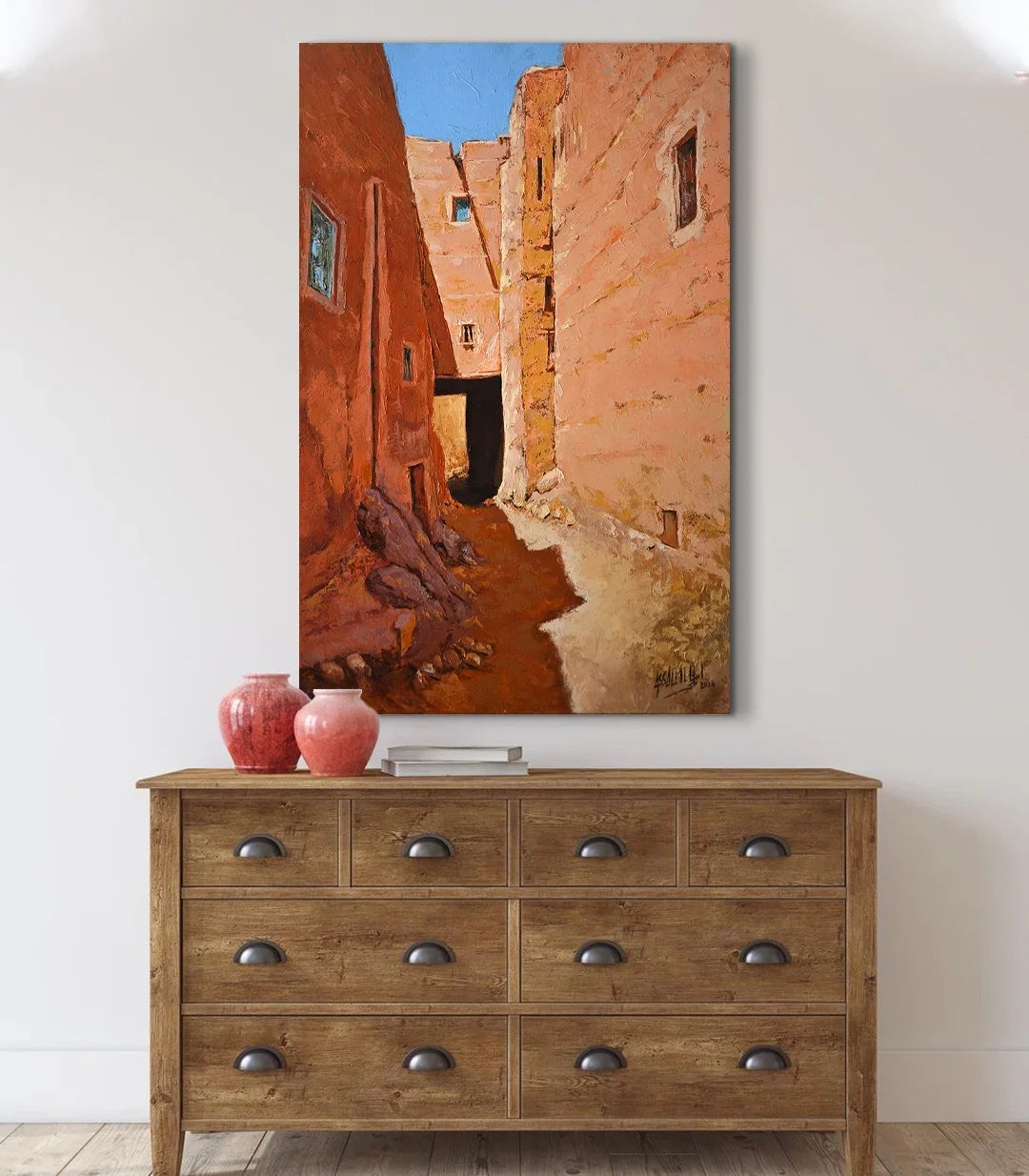 Passage Oublié - signé par l'artiste Mohamed Assalmi.